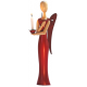 Sternkopf-Engel Red Ruby, stehend, mit Kerzenhalter (100 cm)